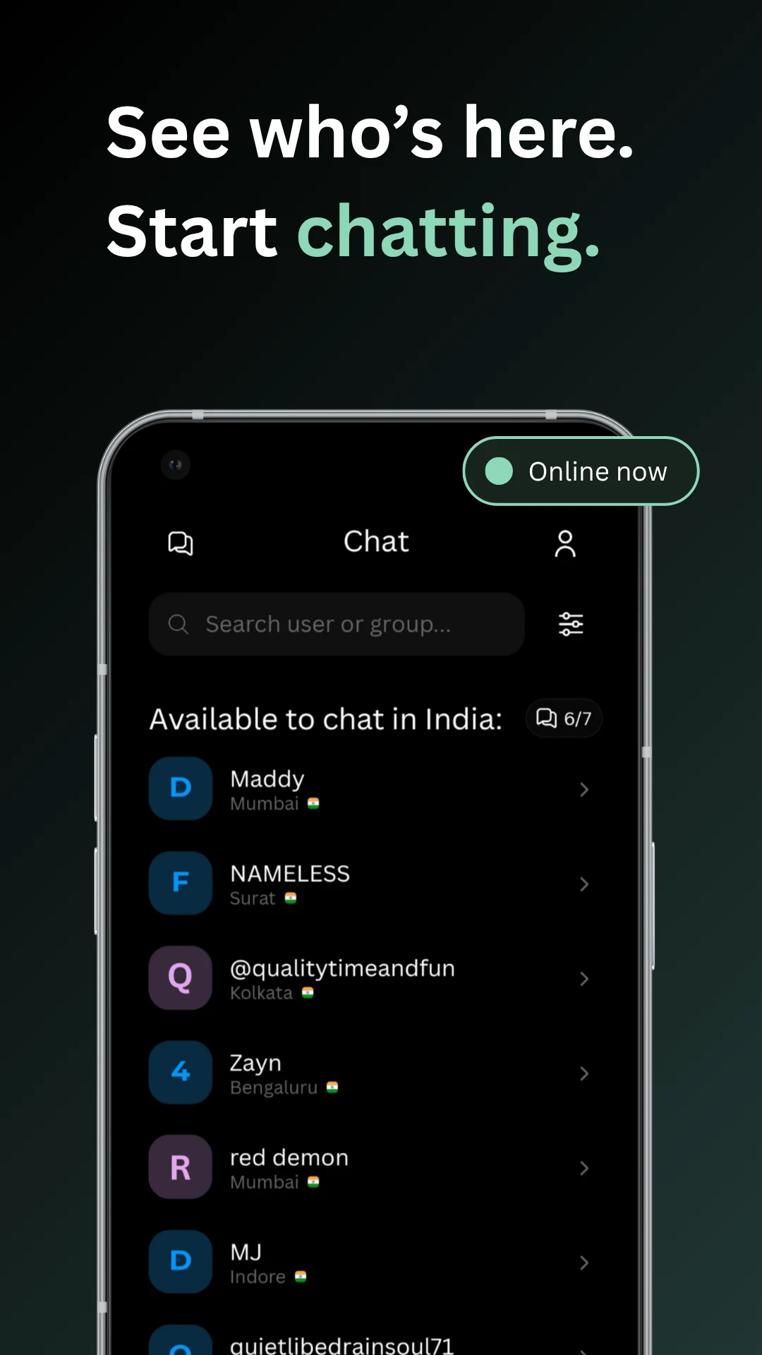 Vanish - Anonymous Chat screenshot